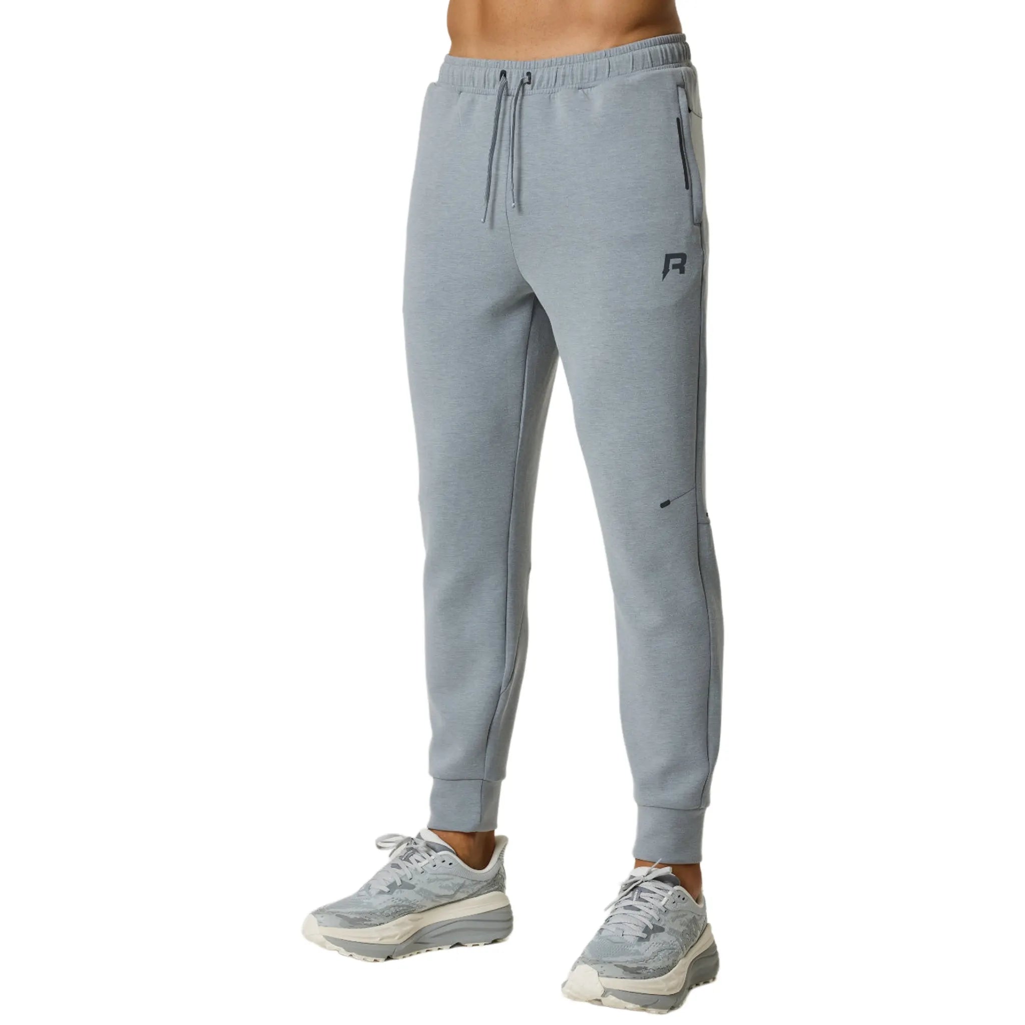 Front View of Reprimo Motion Grey Marl Sweatpants REP254-245